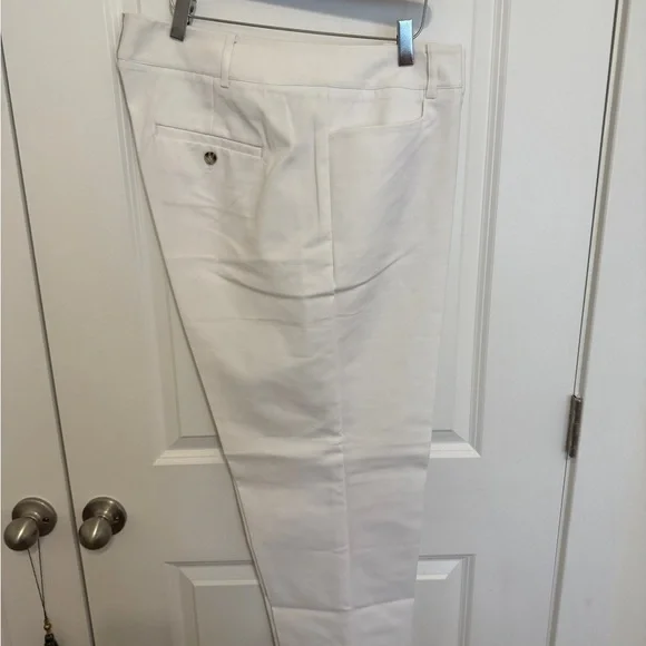 Eloquii Kady White Flat Front Pant NWT - Picture 2 of 5